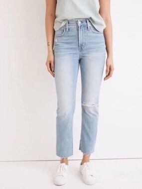 Madewell The Perfect Vintage Jeans in Coney Wash Destroyed Edition Size 25